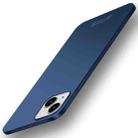 For iPhone 15 Plus PINWUYO Micro-Frosted PC Ultra-thin Hard Phone Case with Magsafe Magnetic Ring(Blue) - 1