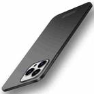 For iPhone 15 Pro PINWUYO Micro-Frosted PC Ultra-thin Hard Phone Case with Magsafe Magnetic Ring(Black) - 1