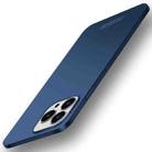 For iPhone 15 Pro PINWUYO Micro-Frosted PC Ultra-thin Hard Phone Case with Magsafe Magnetic Ring(Blue) - 1