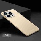 For iPhone 15 Pro PINWUYO Micro-Frosted PC Ultra-thin Hard Phone Case with Magsafe Magnetic Ring(Gold) - 2