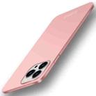 For iPhone 15 Pro PINWUYO Micro-Frosted PC Ultra-thin Hard Phone Case with Magsafe Magnetic Ring(Rose Gold) - 1