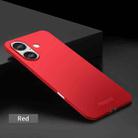 For iPhone 16 PINWUYO Micro-Frosted PC Ultra-thin Hard Phone Case with Magsafe Magnetic Ring(Red) - 2