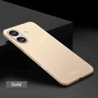 For iPhone 16 PINWUYO Micro-Frosted PC Ultra-thin Hard Phone Case with Magsafe Magnetic Ring(Gold) - 2