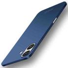 For iPhone 16 Plus PINWUYO Micro-Frosted PC Ultra-thin Hard Phone Case with Magsafe Magnetic Ring(Blue) - 1