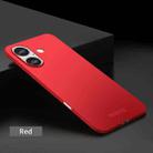 For iPhone 16 Plus PINWUYO Micro-Frosted PC Ultra-thin Hard Phone Case with Magsafe Magnetic Ring(Red) - 2