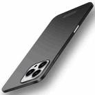 For iPhone 16 Pro PINWUYO Micro-Frosted PC Ultra-thin Hard Phone Case with Magsafe Magnetic Ring(Black) - 1