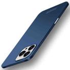 For iPhone 16 Pro PINWUYO Micro-Frosted PC Ultra-thin Hard Phone Case with Magsafe Magnetic Ring(Blue) - 1