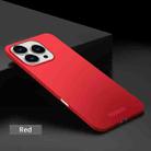 For iPhone 16 Pro PINWUYO Micro-Frosted PC Ultra-thin Hard Phone Case with Magsafe Magnetic Ring(Red) - 2