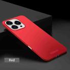 For iPhone 16 Pro Max PINWUYO Micro-Frosted PC Ultra-thin Hard Phone Case with Magsafe Magnetic Ring(Red) - 2