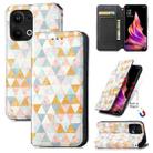 For OPPO Reno9 Pro+ CaseNeo Colorful Magnetic Leather Phone Case(Rhombus) - 1