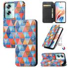 For OPPO A79 5G / A2 5G CaseNeo Colorful Magnetic Leather Phone Case(Rhombus Mandala) - 1