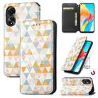 For OPPO A78 4G CaseNeo Colorful Magnetic Leather Phone Case(Rhombus) - 1