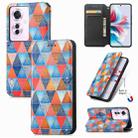 For OPPO Reno11 F 5G CaseNeo Colorful Magnetic Leather Phone Case(Rhombus Mandala) - 1