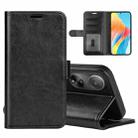 For OPPO A1 5G / A98 R64 Texture Horizontal Flip Leather Phone Case(Black) - 1