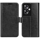 For OPPO A79 R64 Texture Horizontal Flip Leather Phone Case(Black) - 1