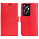For OPPO A79 R64 Texture Horizontal Flip Leather Phone Case(Red) - 1
