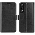 For OPPO K12 R64 Texture Horizontal Flip Leather Phone Case(Black) - 1