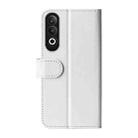 For OPPO K12 R64 Texture Horizontal Flip Leather Phone Case(White) - 3