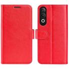 For OPPO K12 R64 Texture Horizontal Flip Leather Phone Case(Red) - 1