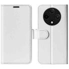 For OPPO A3 Pro 5G China R64 Texture Horizontal Flip Leather Phone Case(White) - 1