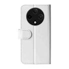 For OPPO A3 Pro 5G China R64 Texture Horizontal Flip Leather Phone Case(White) - 3