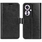 For OPPO Reno11 F 5G R64 Texture Horizontal Flip Leather Phone Case(Black) - 1