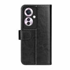 For OPPO Reno11 F 5G R64 Texture Horizontal Flip Leather Phone Case(Black) - 3