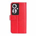 For OPPO Reno11 F 5G R64 Texture Horizontal Flip Leather Phone Case(Red) - 3