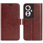For OPPO Reno11 F 5G R64 Texture Horizontal Flip Leather Phone Case(Brown) - 1
