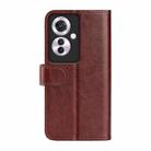 For OPPO Reno11 F 5G R64 Texture Horizontal Flip Leather Phone Case(Brown) - 3