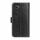 For OPPO Reno12 5G Global R64 Texture Horizontal Flip Leather Phone Case(Black) - 3