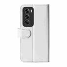 For OPPO Reno12 5G Global R64 Texture Horizontal Flip Leather Phone Case(White) - 3