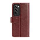 For OPPO Reno12 5G Global R64 Texture Horizontal Flip Leather Phone Case(Brown) - 3