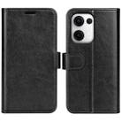 For OPPO Reno13 Pro 5G R64 Texture Horizontal Flip Leather Phone Case(Black) - 1