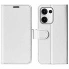 For OPPO Reno13 Pro 5G R64 Texture Horizontal Flip Leather Phone Case(White) - 1
