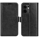 For OPPO Reno13 F R64 Texture Horizontal Flip Leather Phone Case(Black) - 1
