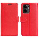 For OPPO Reno13 F R64 Texture Horizontal Flip Leather Phone Case(Red) - 1