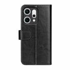 For OPPO Reno14 5G Global R64 Texture Horizontal Flip Leather Phone Case(Black) - 3