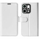 For OPPO Reno14 5G Global R64 Texture Horizontal Flip Leather Phone Case(White) - 1