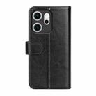 For OPPO Reno14 F 5G R64 Texture Horizontal Flip Leather Phone Case(Black) - 3