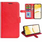 For Realme Narzo N53 / C53 R64 Texture Horizontal Flip Leather Phone Case(Red) - 1