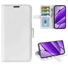 For Realme 11x R64 Texture Horizontal Flip Leather Phone Case(White) - 1