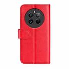 For Realme 12+ 5G R64 Texture Horizontal Flip Leather Phone Case(Red) - 3