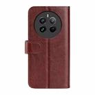 For Realme 12+ 5G R64 Texture Horizontal Flip Leather Phone Case(Brown) - 3