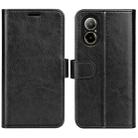 For Realme C67 4G R64 Texture Horizontal Flip Leather Phone Case(Black) - 1