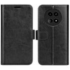 For Realme 12 5G R64 Texture Horizontal Flip Leather Phone Case(Black) - 1