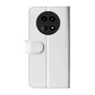 For Realme 12 5G R64 Texture Horizontal Flip Leather Phone Case(White) - 3