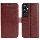 For Realme C65 4G R64 Texture Horizontal Flip Leather Phone Case(Brown) - 1