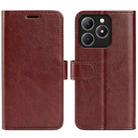 For Realme C63 R64 Texture Horizontal Flip Leather Phone Case(Brown) - 1