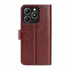 For Realme C63 R64 Texture Horizontal Flip Leather Phone Case(Brown) - 3